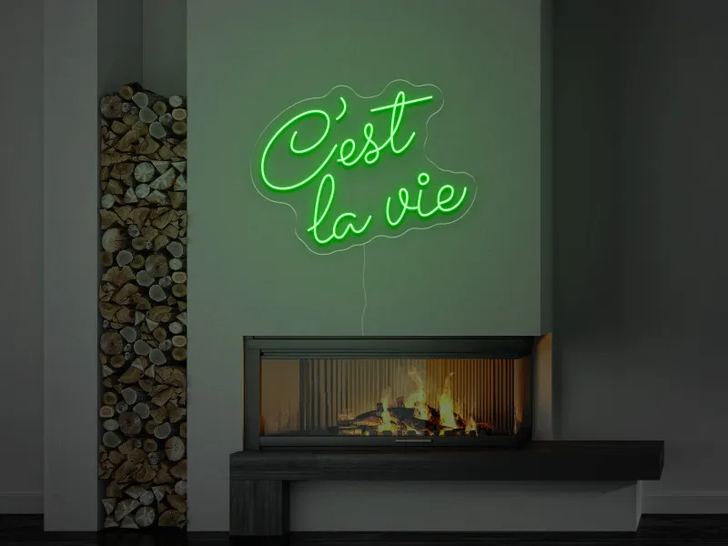 C'est la vie - Insegne al neon a LED